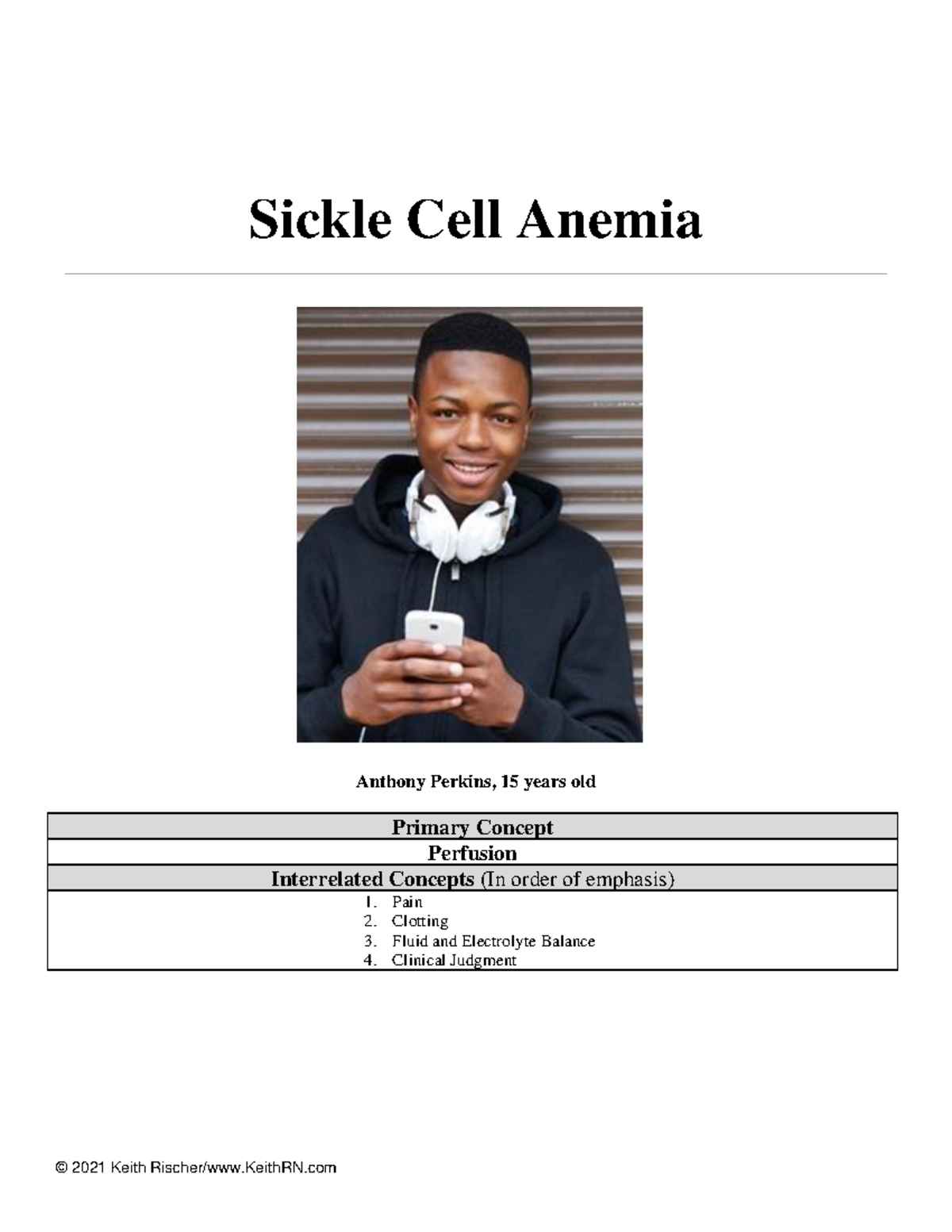 sickle cell anemia patient case study