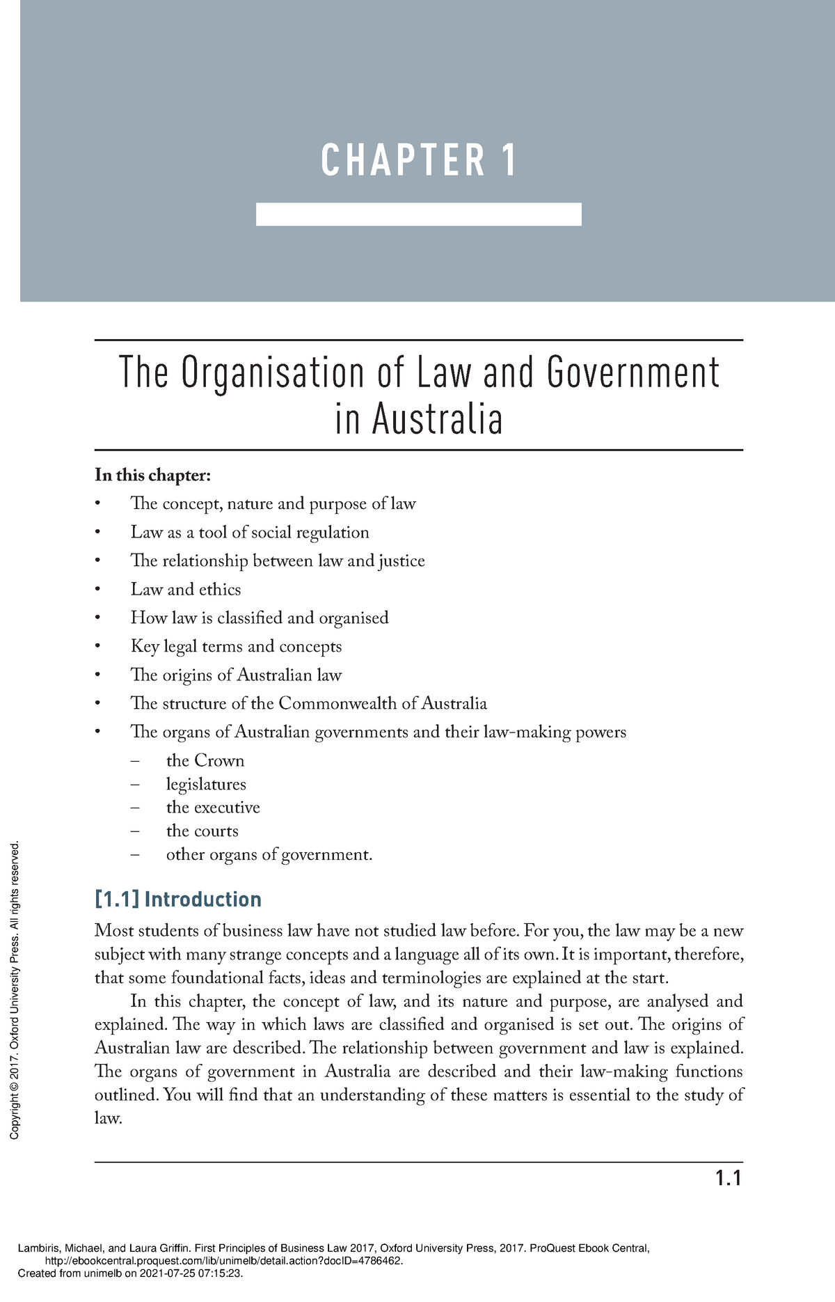 first-principles-of-business-law-ch1-1-the-organisation-of-law-and