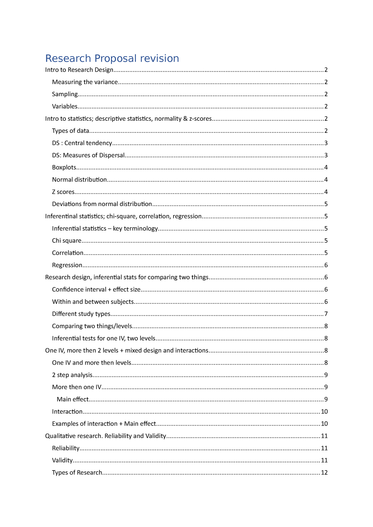 research proposal for statistics