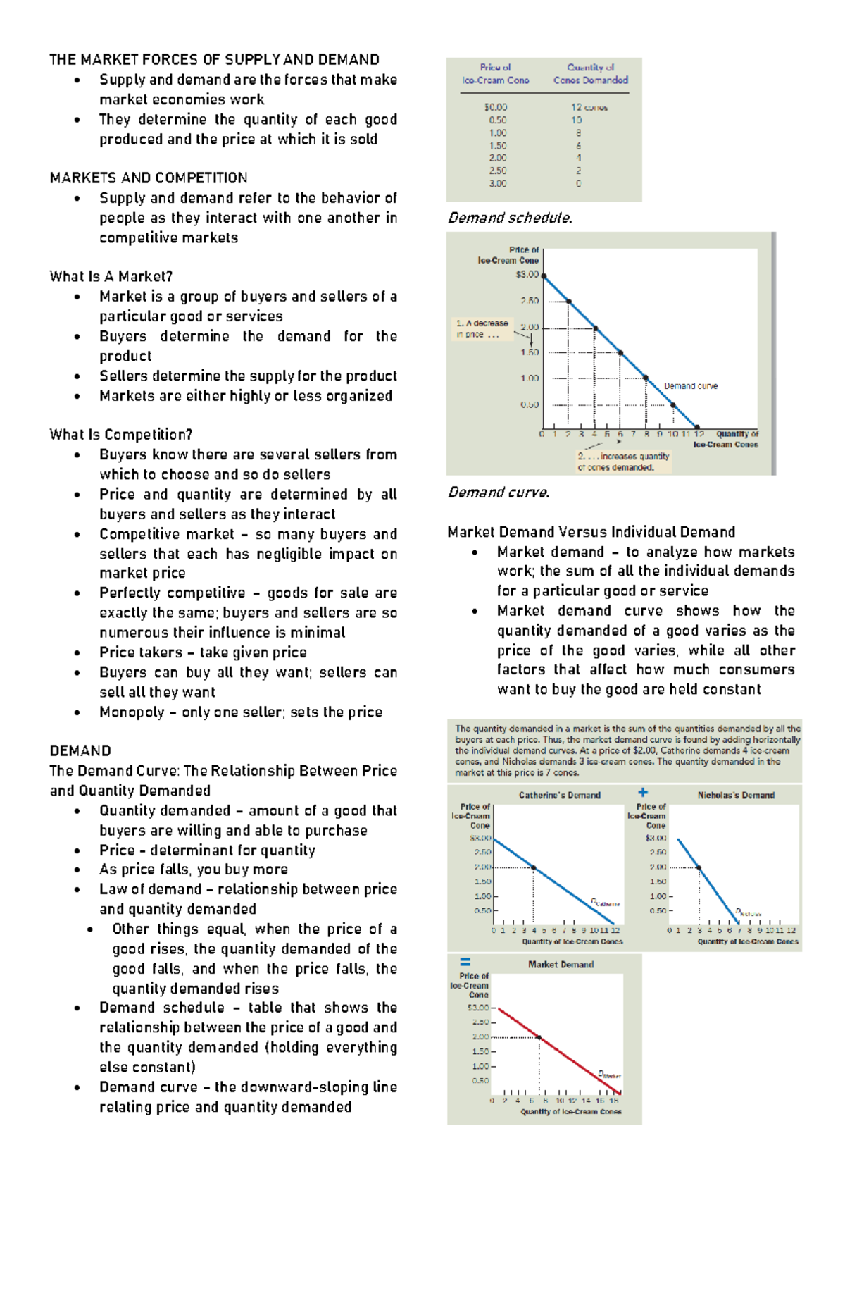 THE Market Forces OF Supply AND Demand - THE MARKET FORCES OF SUPPLY ...