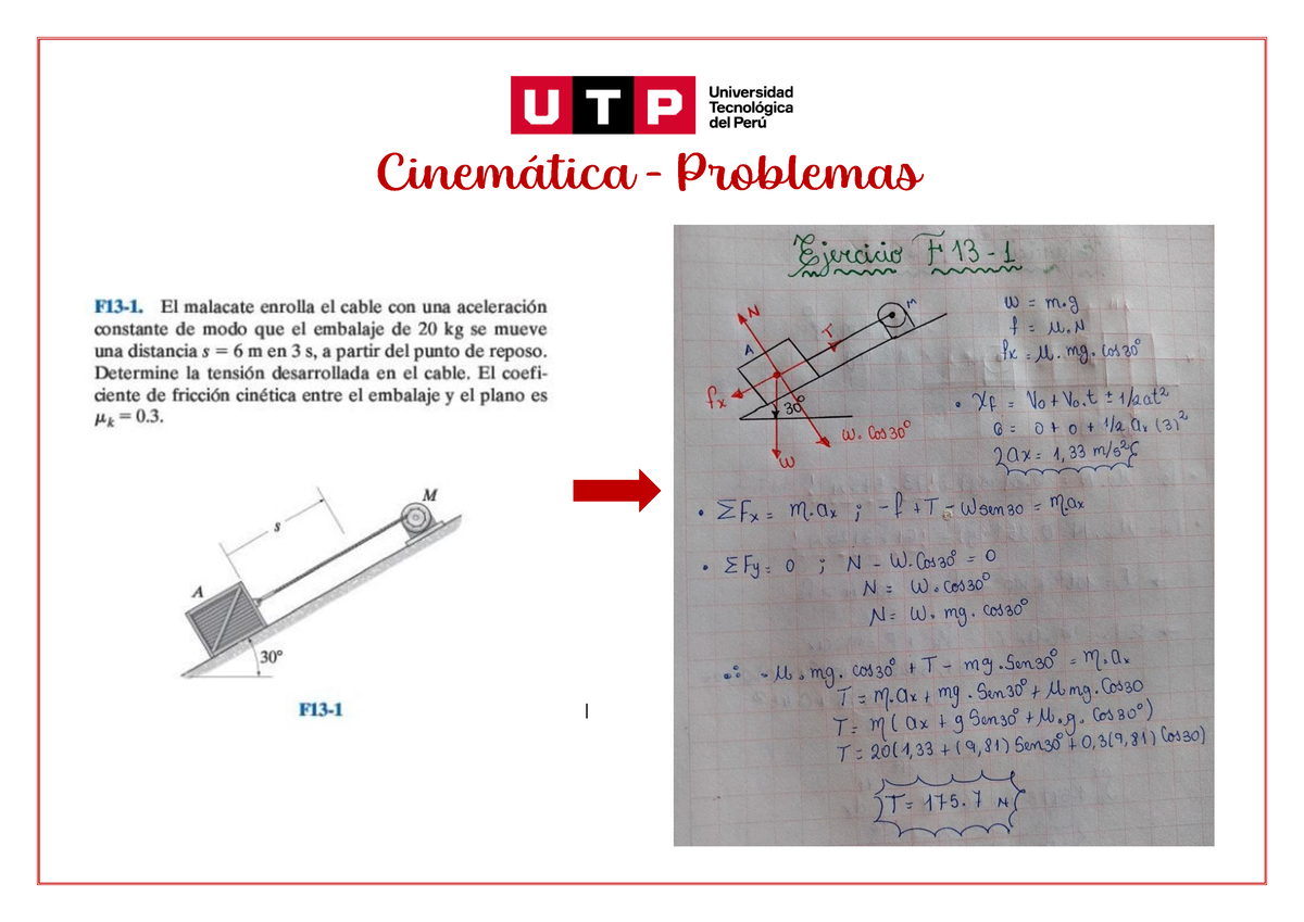 S03 - Cinemática Problemas - Fundamentos De Dinámica - | Cinem·tica ...