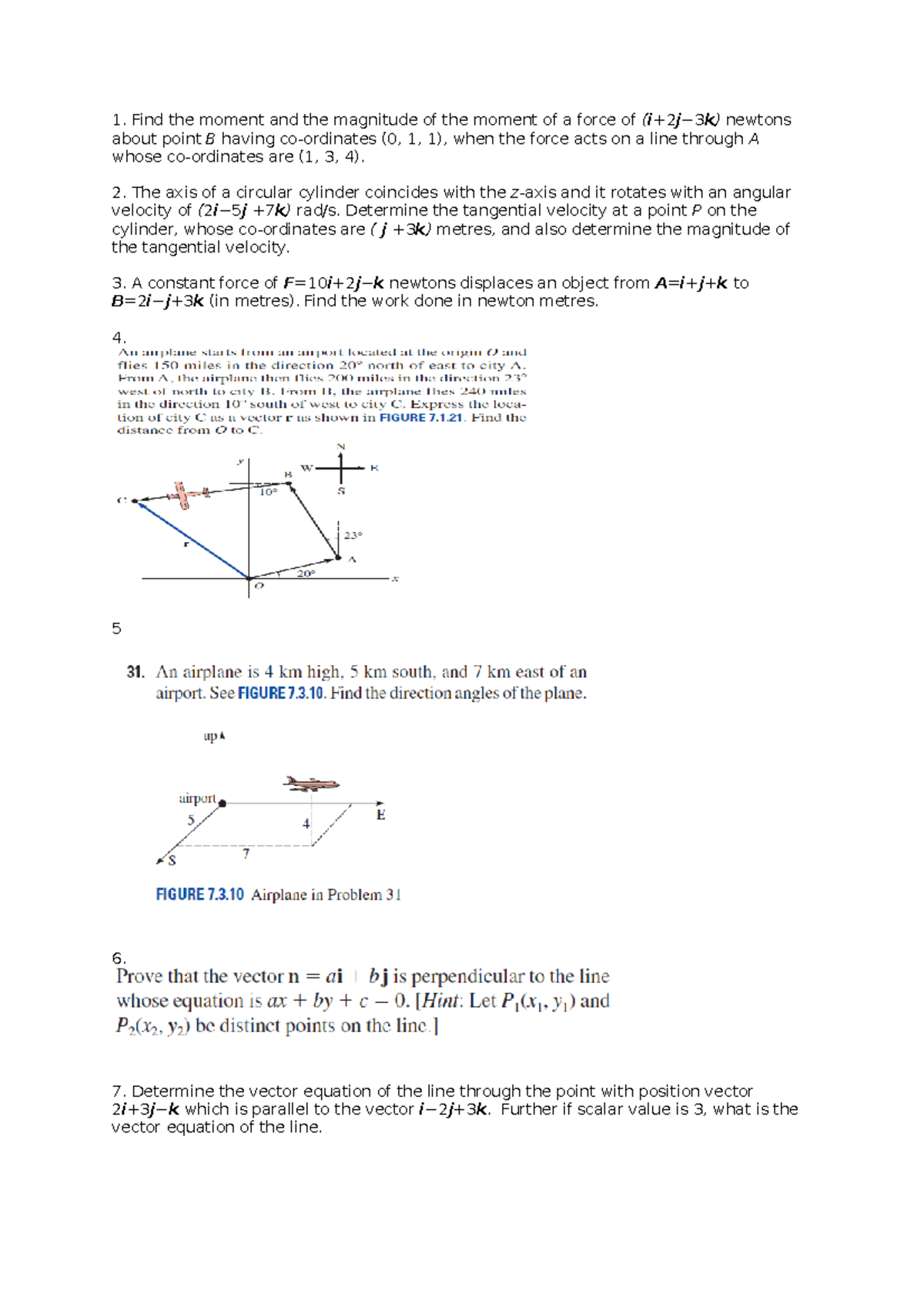 HW 1 Questions - assignment - Find the moment and the magnitude of the ...