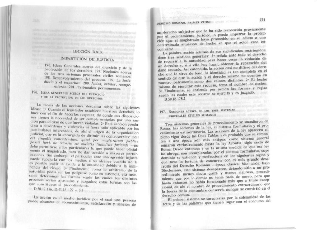 Derecho Romano. Derecho Procesal - Derecho Romano I - Studocu