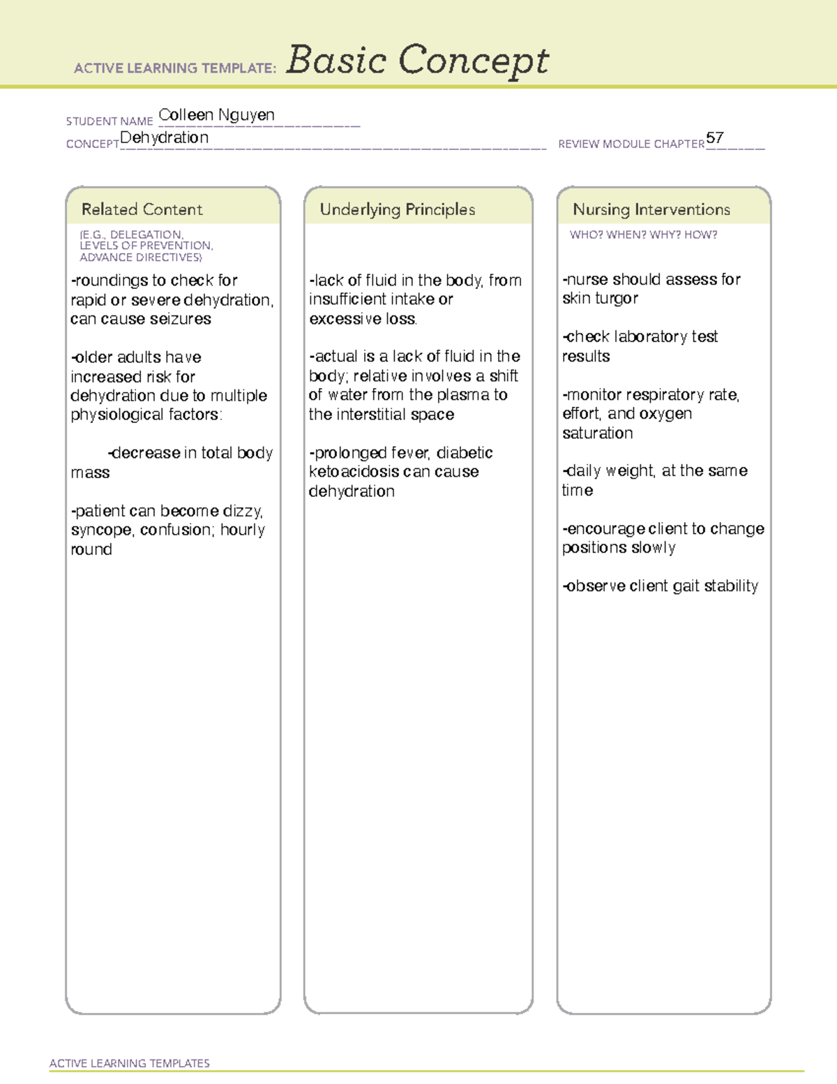 Active Learning Template Sys Dis Dehydration Active L - vrogue.co