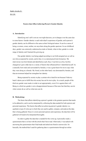 The Role of Culture in Gender Construction - Social constructionism ...