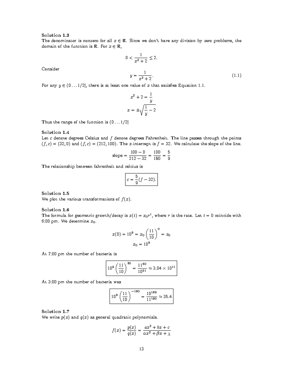 Ref MATH Adv Math Methods Sean Mauch-9 - Solution 1. The denominator is ...