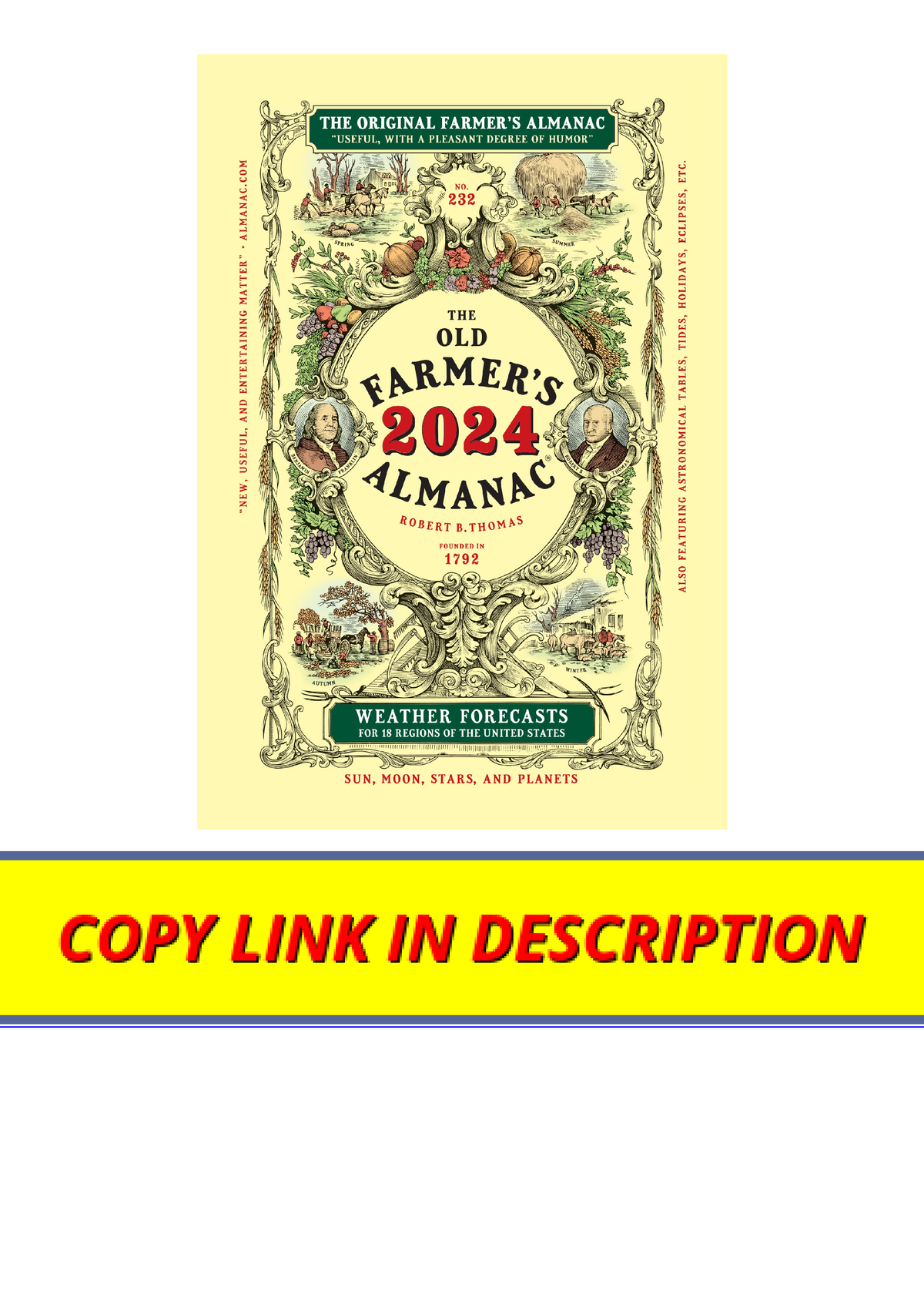 PDF read online The 2024 Old Farmers Almanac Trade Edition Old Farmers