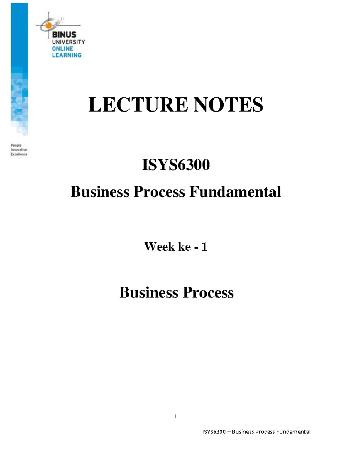 20210826222831 ISYS6300-LN1-W1-S2-R3-DFM - 1 LECTURE NOTES ISYS ...