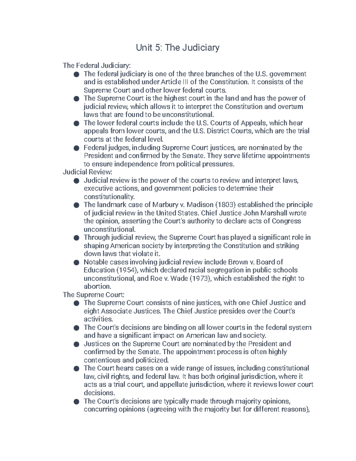 ap-gov-unit-5-class-notes-on-unit-5-unit-5-the-judiciary-the