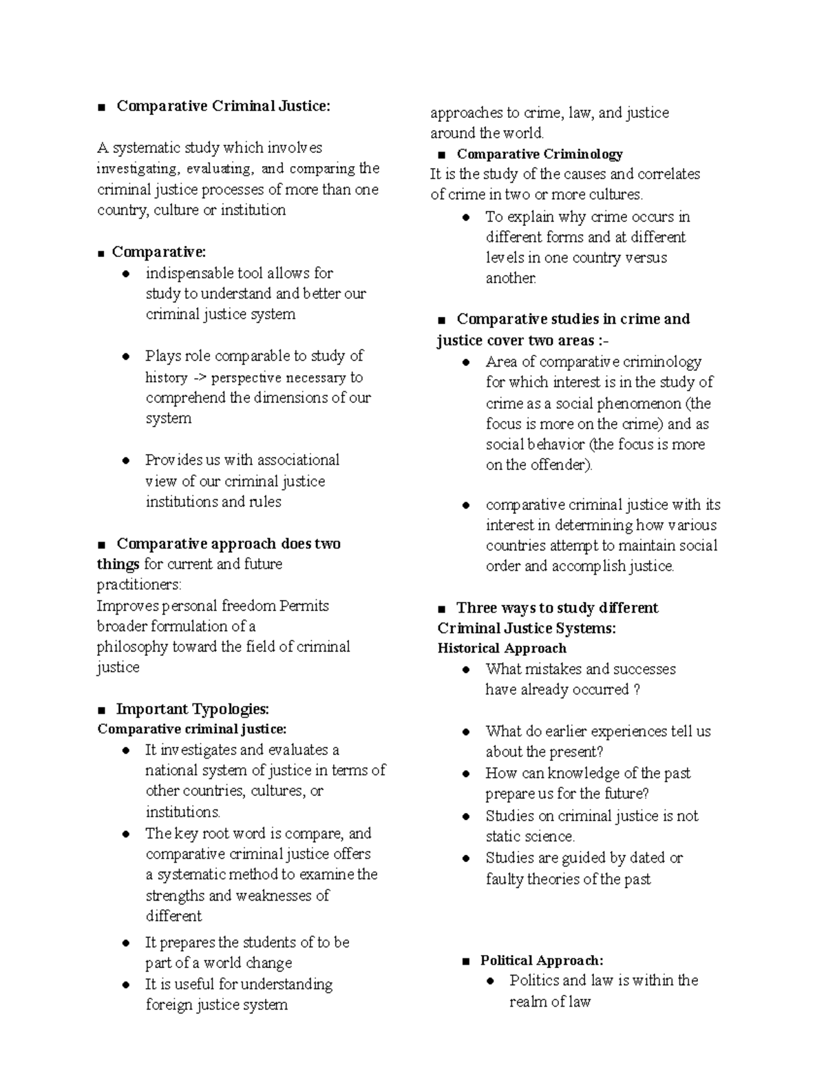 research studies on criminal justice system