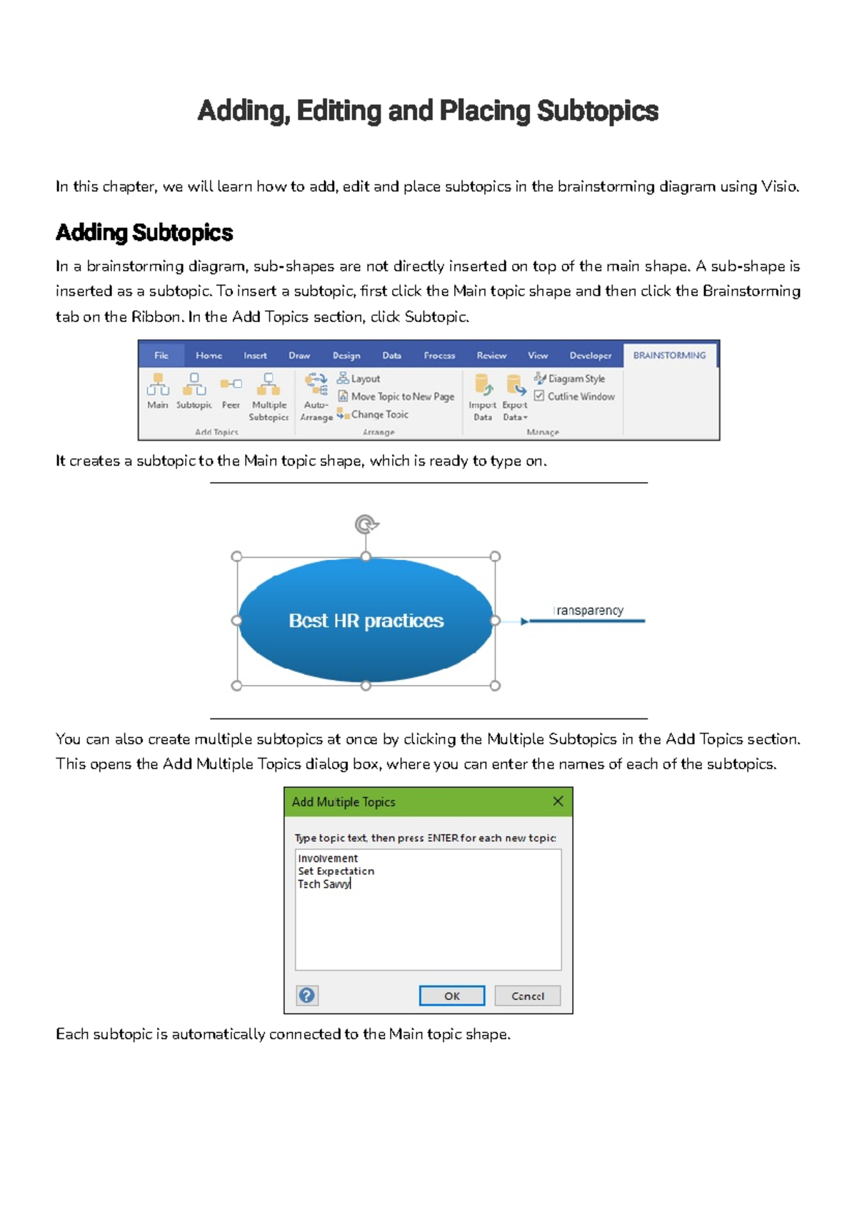 Microsoft Visio Tutorial Chapter 9 - Adding, Editing And Placing ...