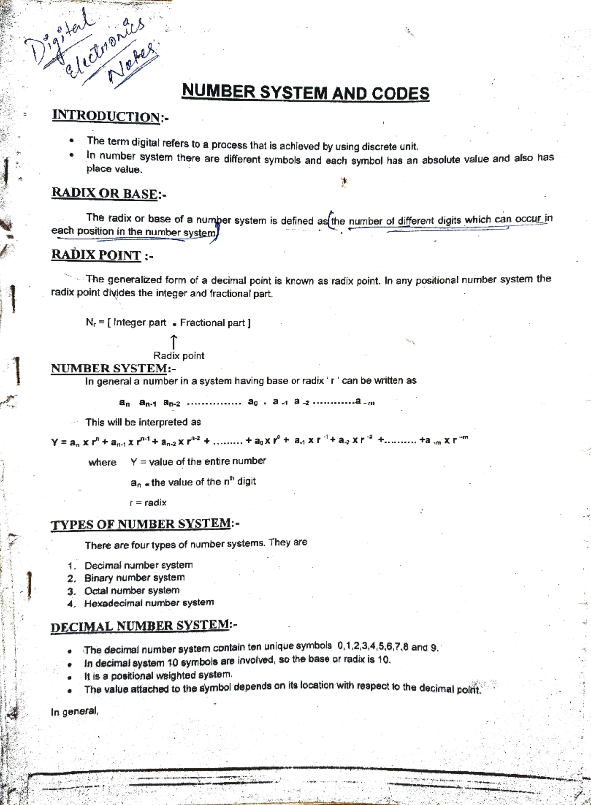 Number System - cnonics Weeg Di Diyital NUMBER SYSTEM AND CODES ...