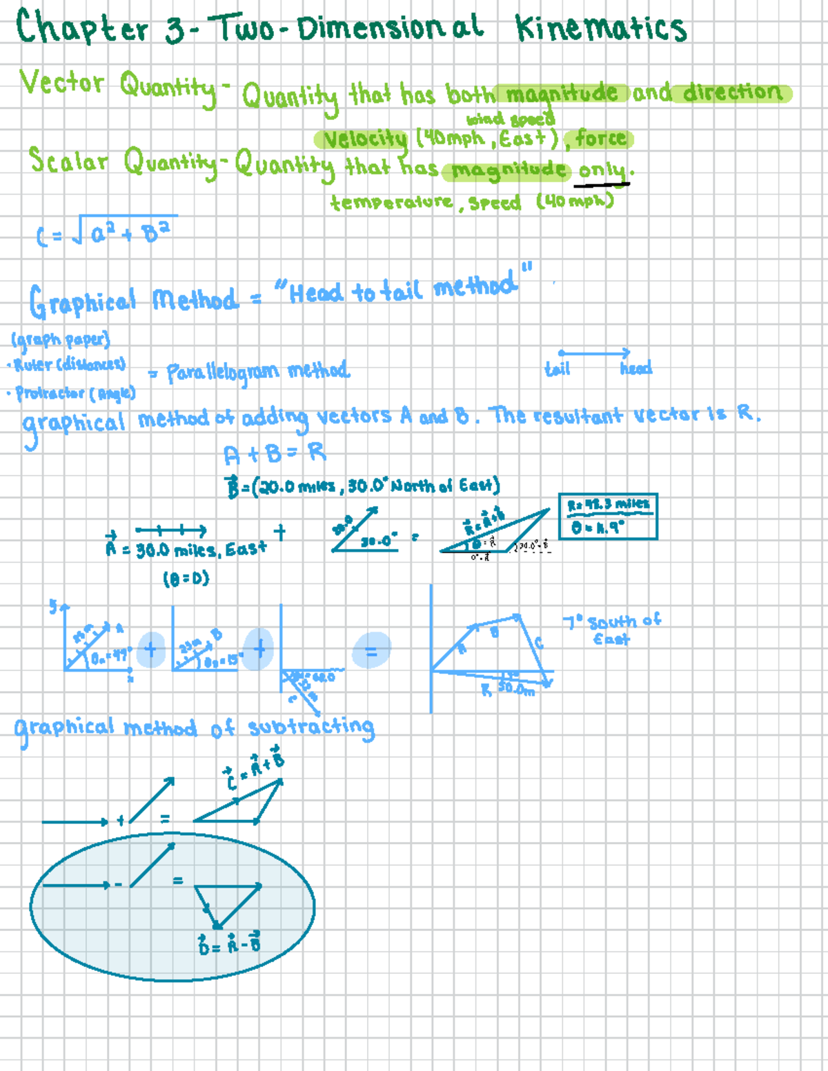 Physics I chapter 3 - Kinematics - Chapter 3-Two-Dimensional Kinematics ...