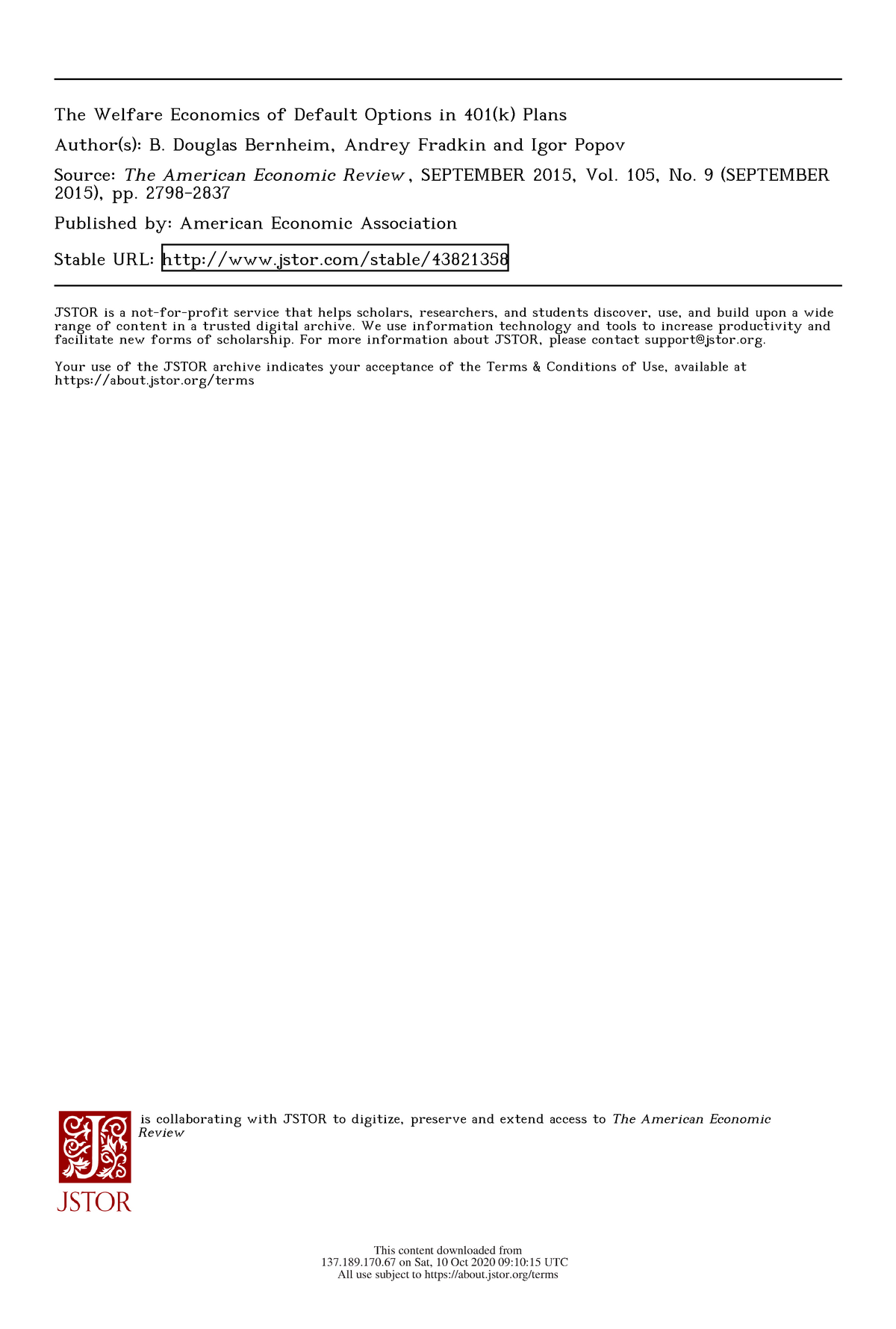 the-welfare-eco-the-welfare-economics-of-default-options-in-401-k