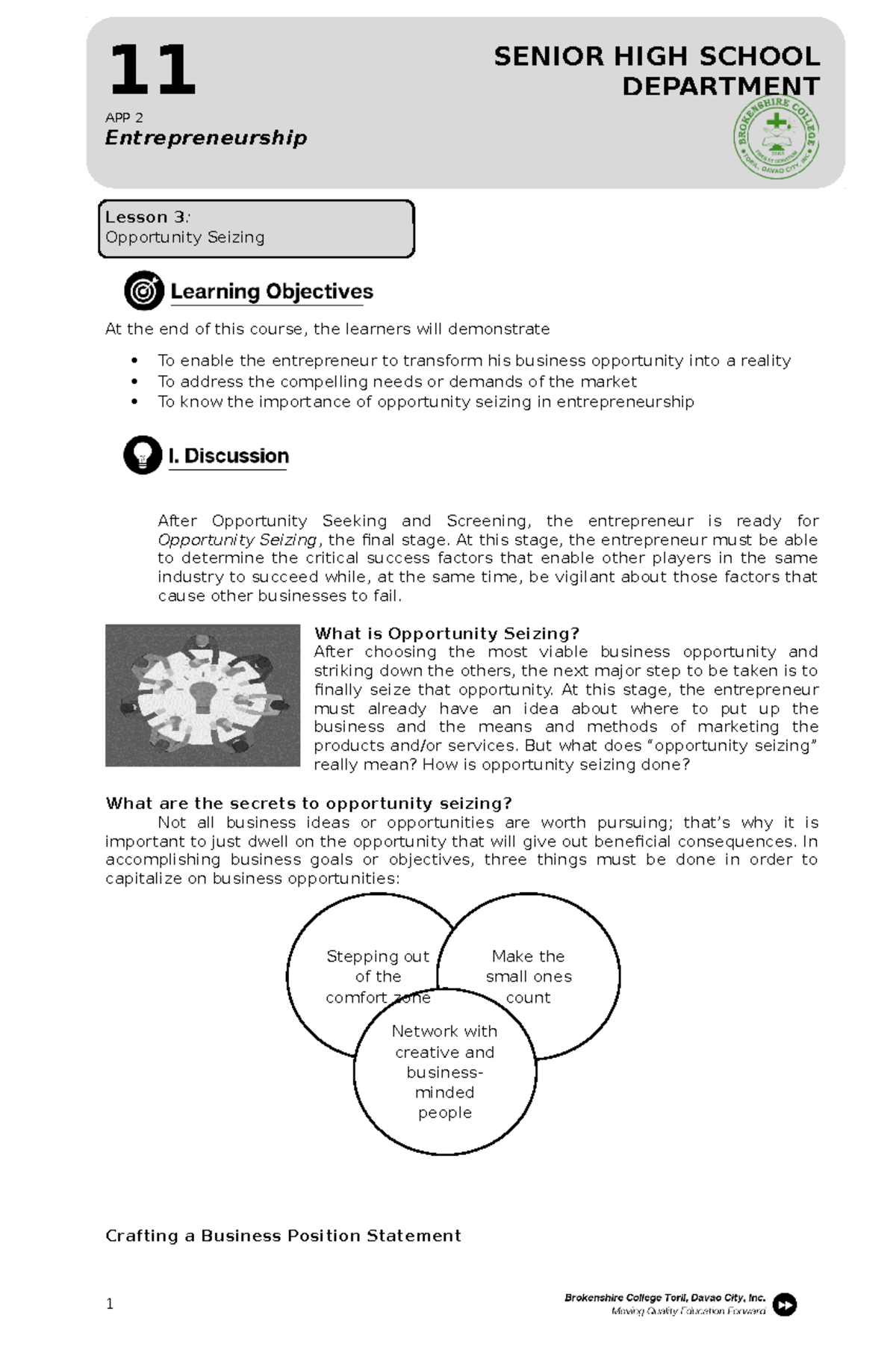 entrepreneurship-lesson-3-opportunity-seizing-lesson-3-opportunity