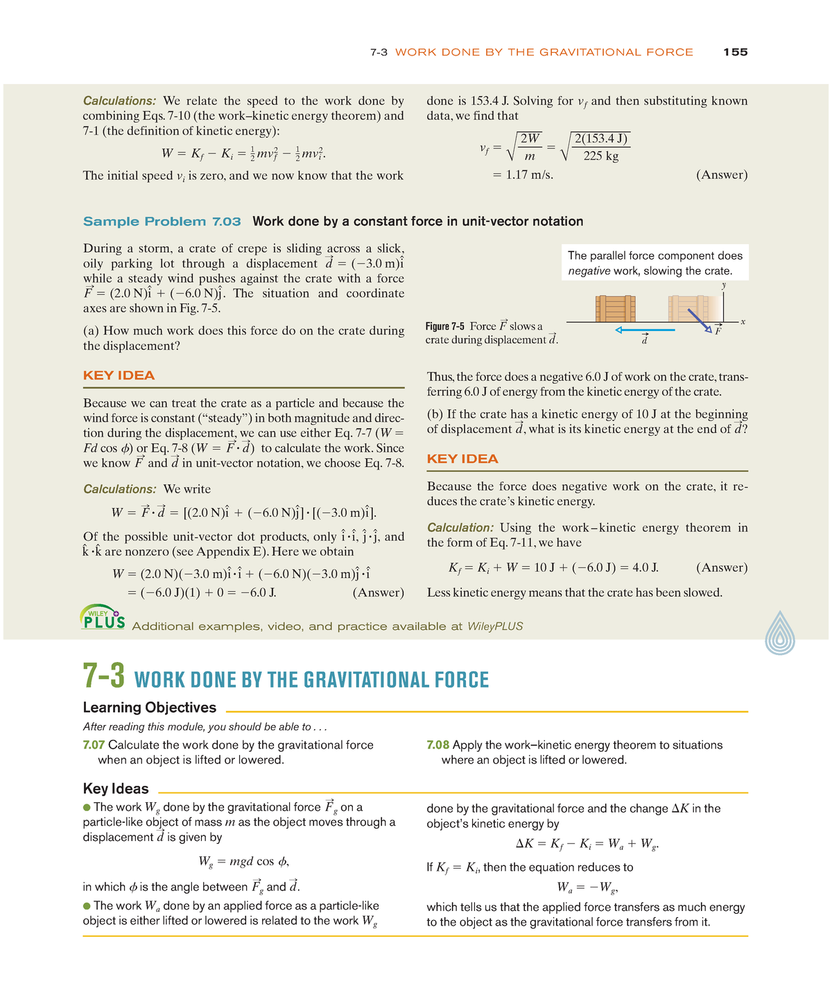 Fundamentals of Physics Textbook ( PDFDrive )-19 - 7-3 WOR K DON E BY ...