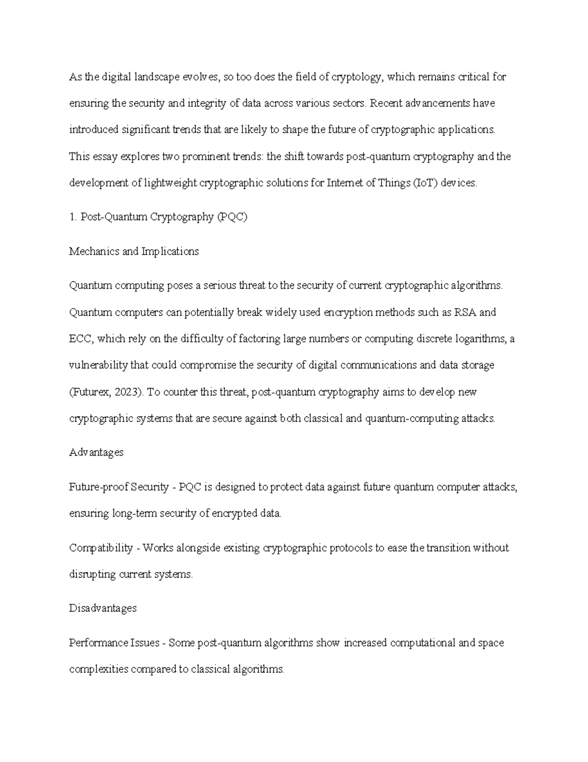 Assign 4 - As the digital landscape evolves, so too does the field of ...