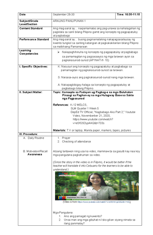 AP ST1 - Republic of the Philippines Department of Education Region VII ...