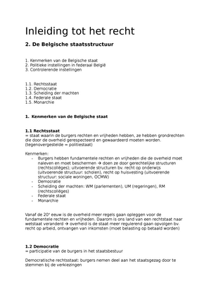 Inleiding Recht SV - Ik Had Een 16/20 Met Deze Samenvatting - Inleiding ...