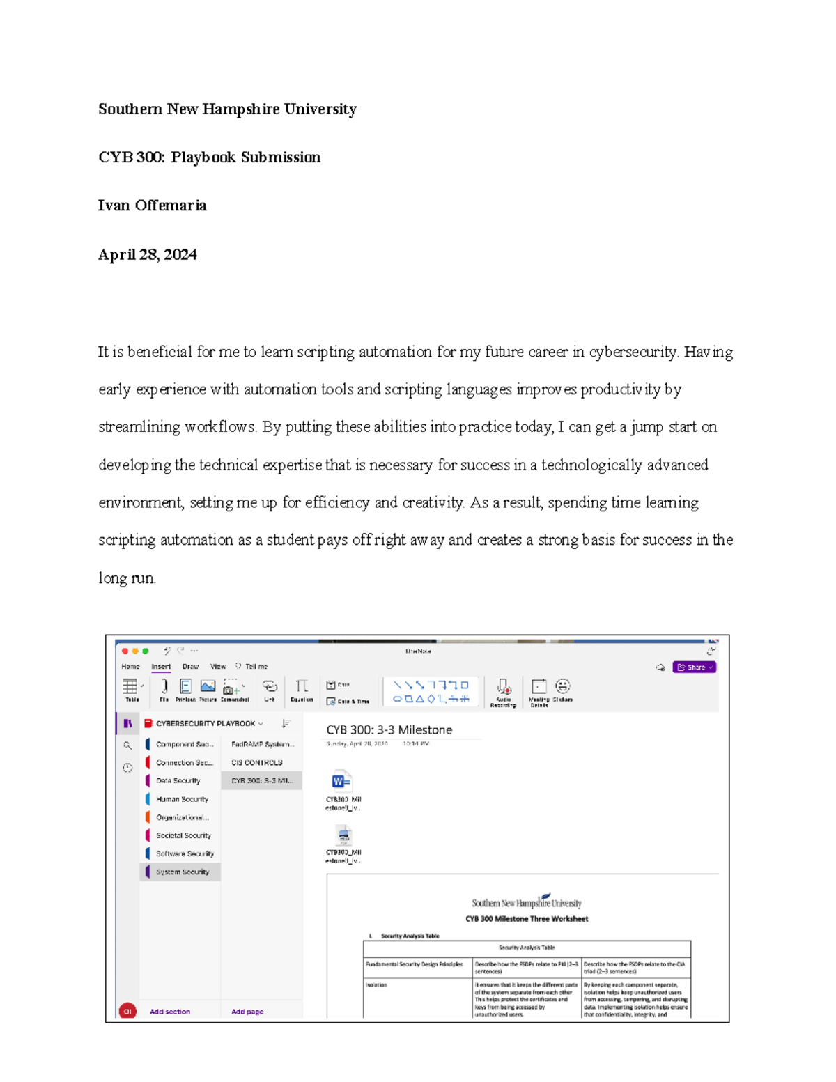CYB300 8-2 school work - Southern New Hampshire University CYB 300 ...