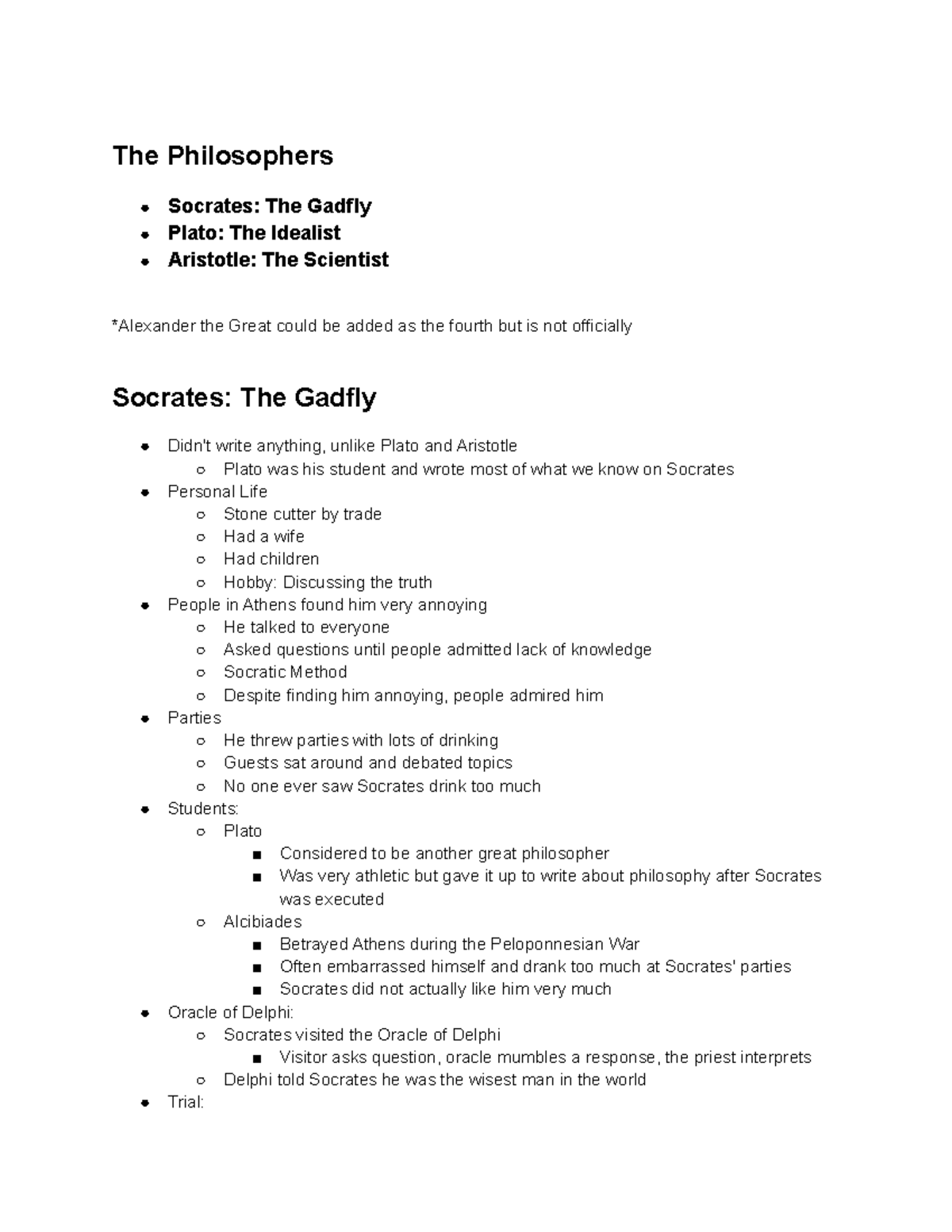 The Philosphers Socrates, Plato, and Aristotle - The Philosophers ...