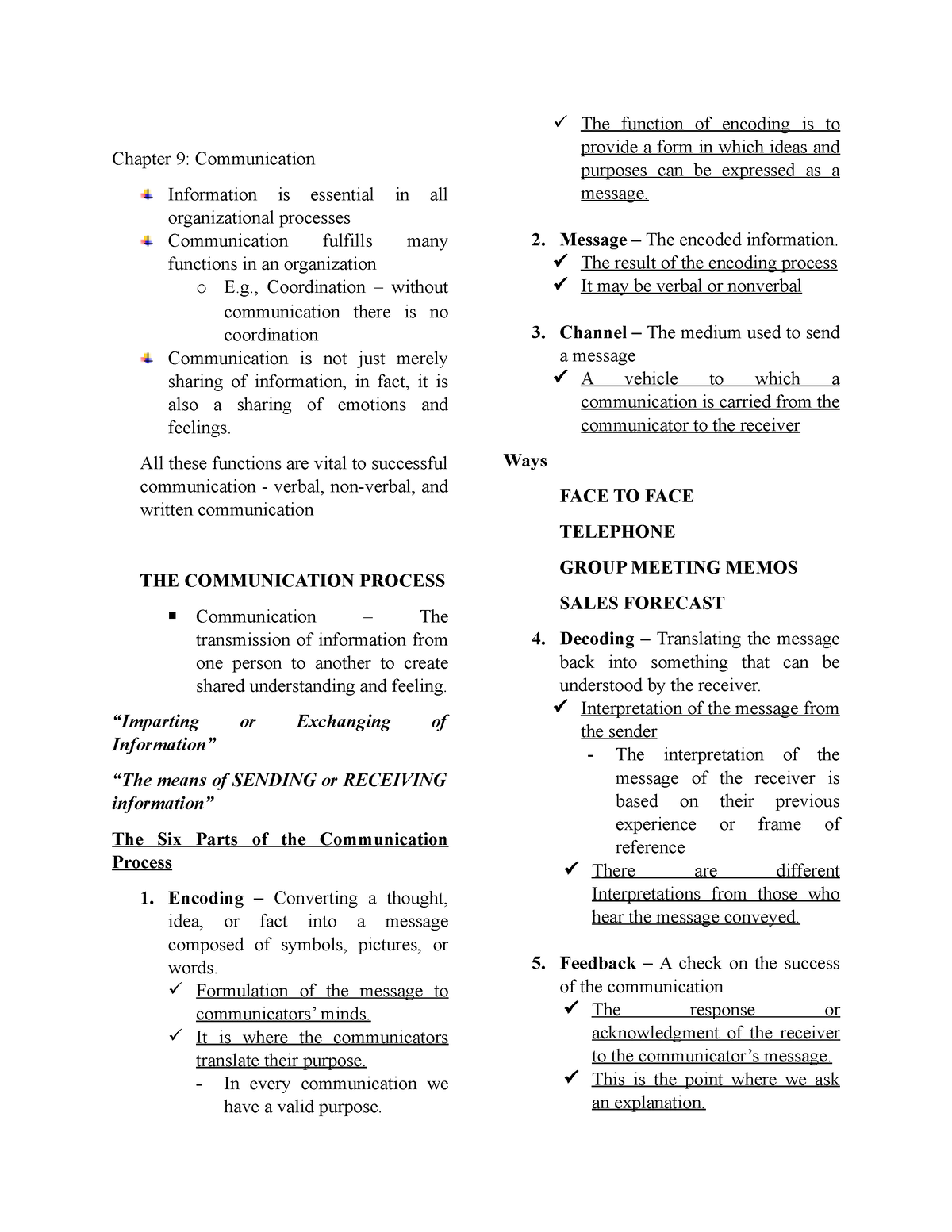 Bme Chap 9 - Bme - Chapter 9: Communication Information Is Essential In ...