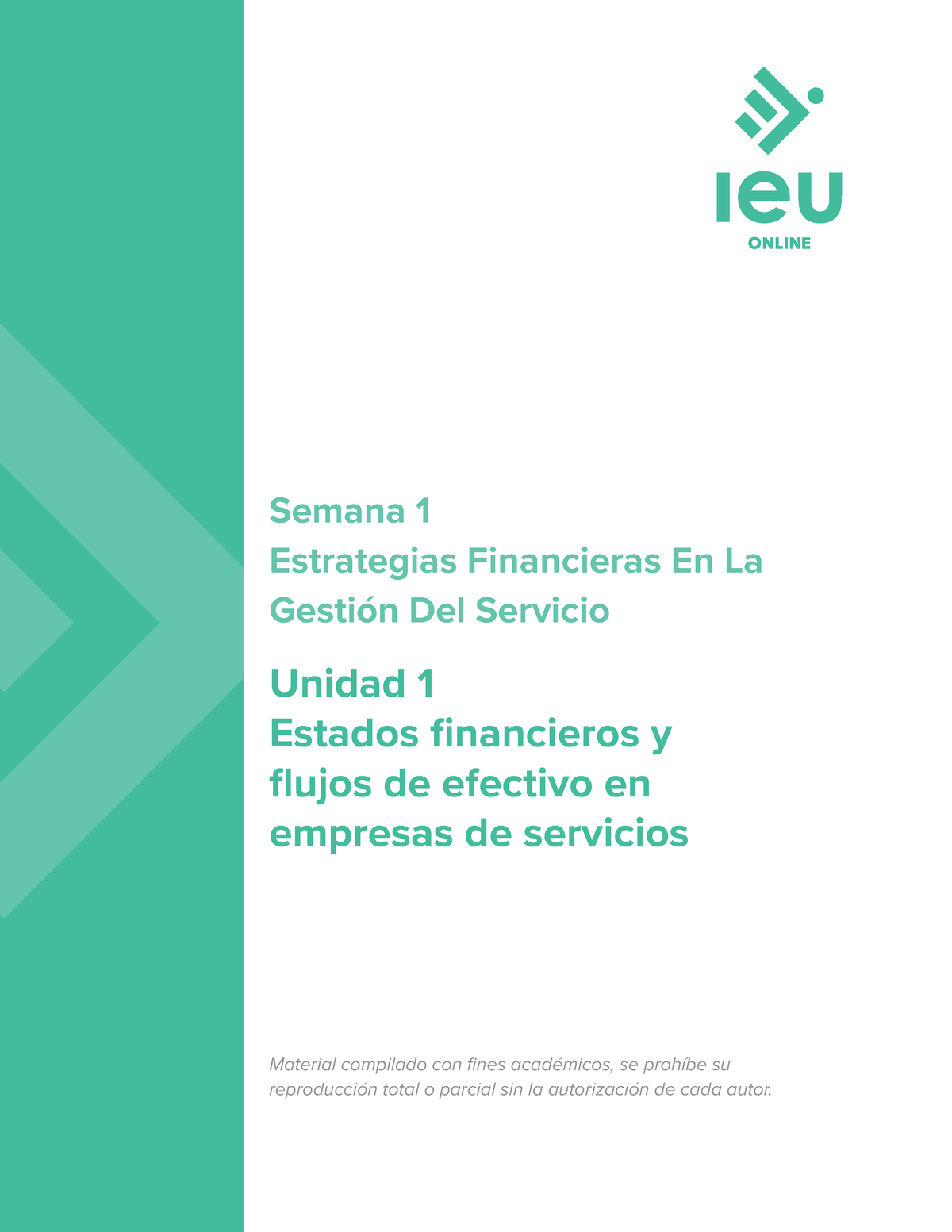 Apuntes S1 Estrategias Semana 1 Estrategias Financieras En La Gestión Del Servicio Material 6056