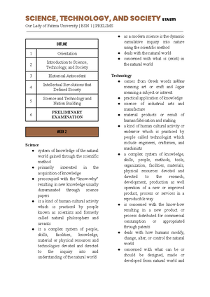 STAS111 M - Reviewer - M HUMAN PERSON FLOURISHING IN TERMS OF SCIENCE ...