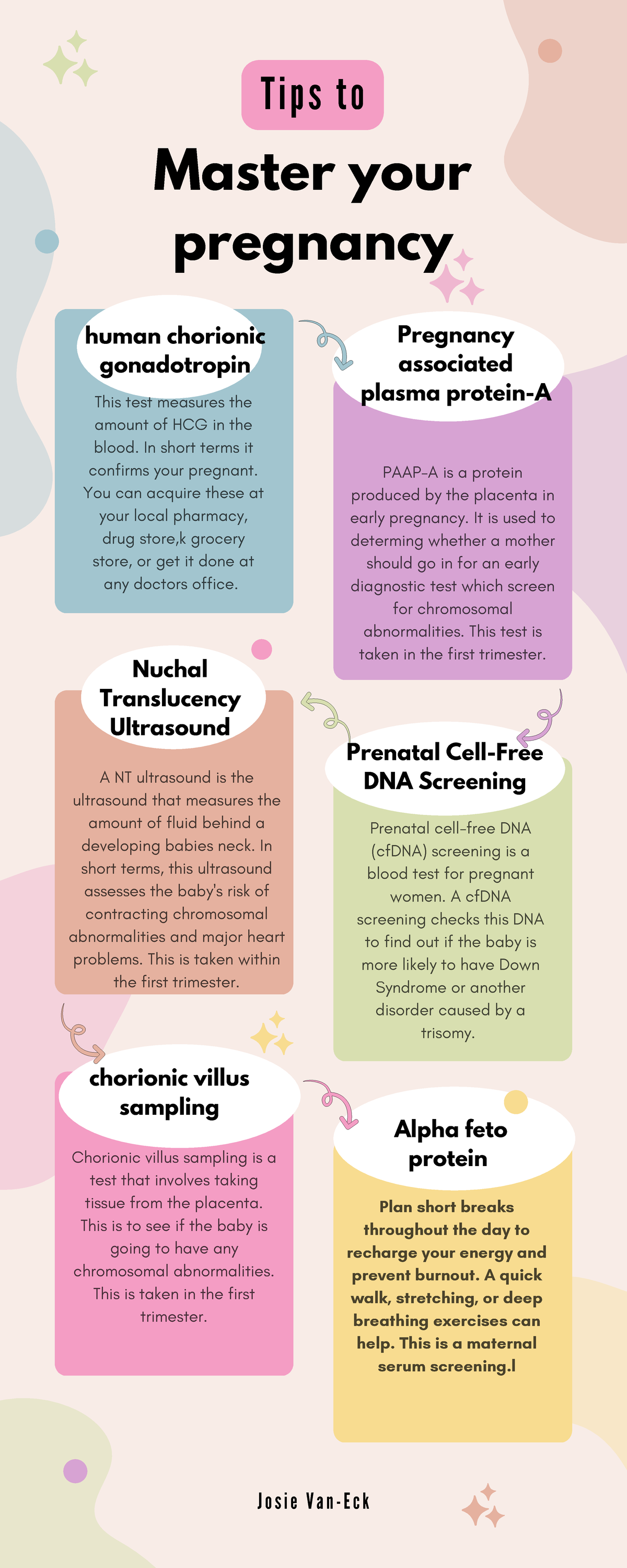 Colorful Productivity Tips Infographic - Master your pregnancy human ...