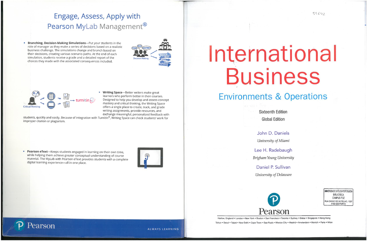 International business - environments & operations - Chapter 5 - Gestão ...