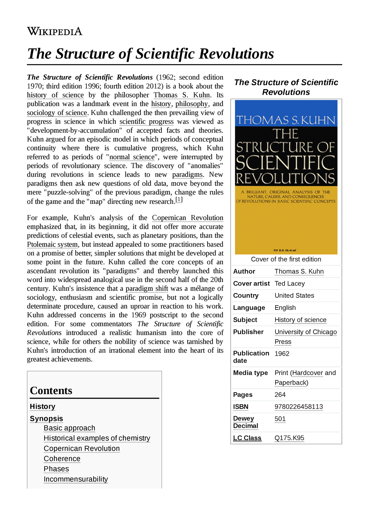 The Structure Of Scientific Revolutions The Structure Of Scientific Revolutions Cover Of The 8771