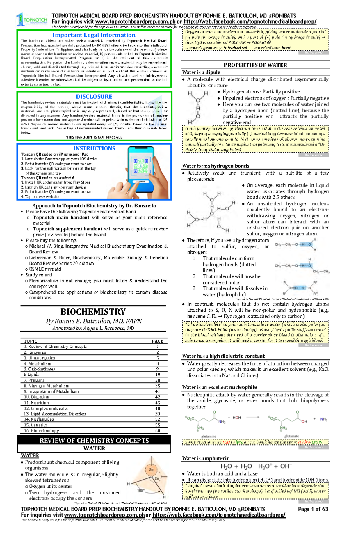 Ple biochem - Ctto - For inquiries visit topnotchboardprep.com or - Studocu