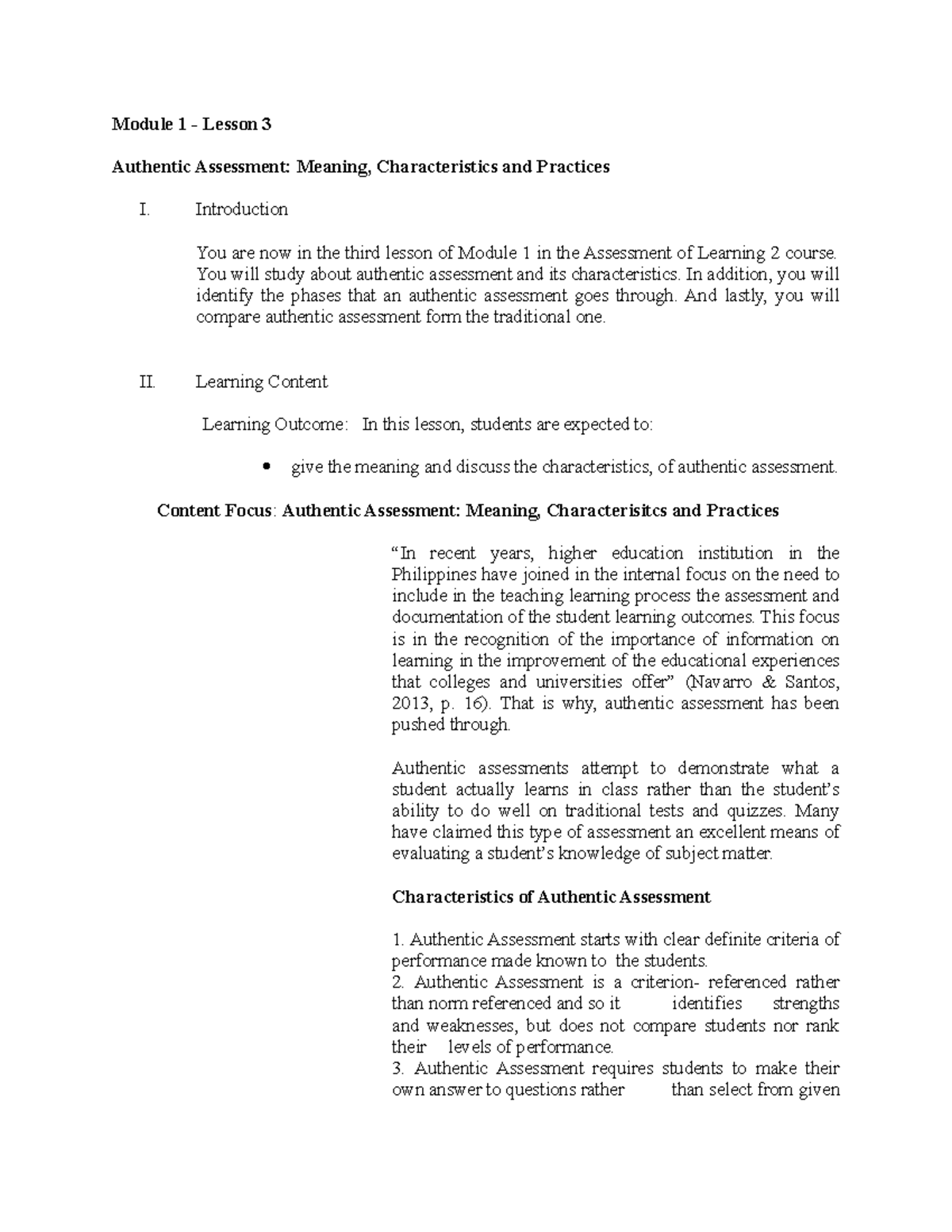1 Modul3 Material for education students Module 1 Lesson 3