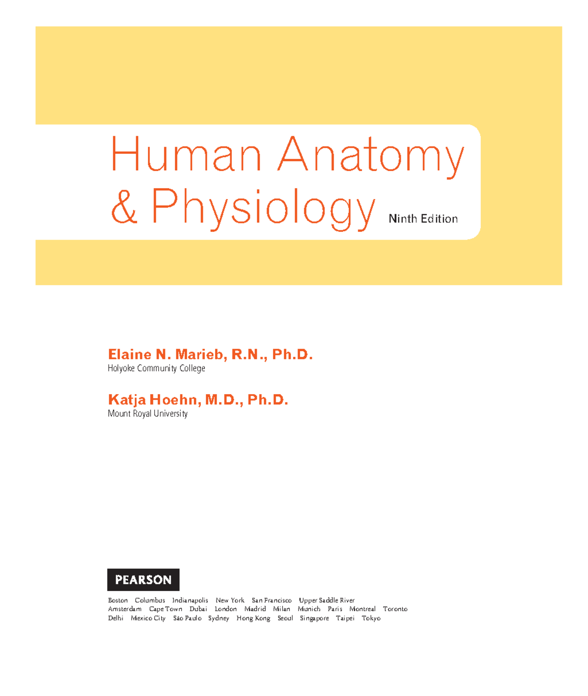 Marieb Human Ant Phys 9th Edition - Human Anatomy & Physiology Ninth ...