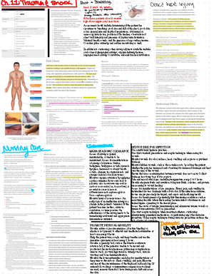 Notes 1 Shock - BREAKDOWN OF MEDSURG CONTENT - a o May be caused by: r ...