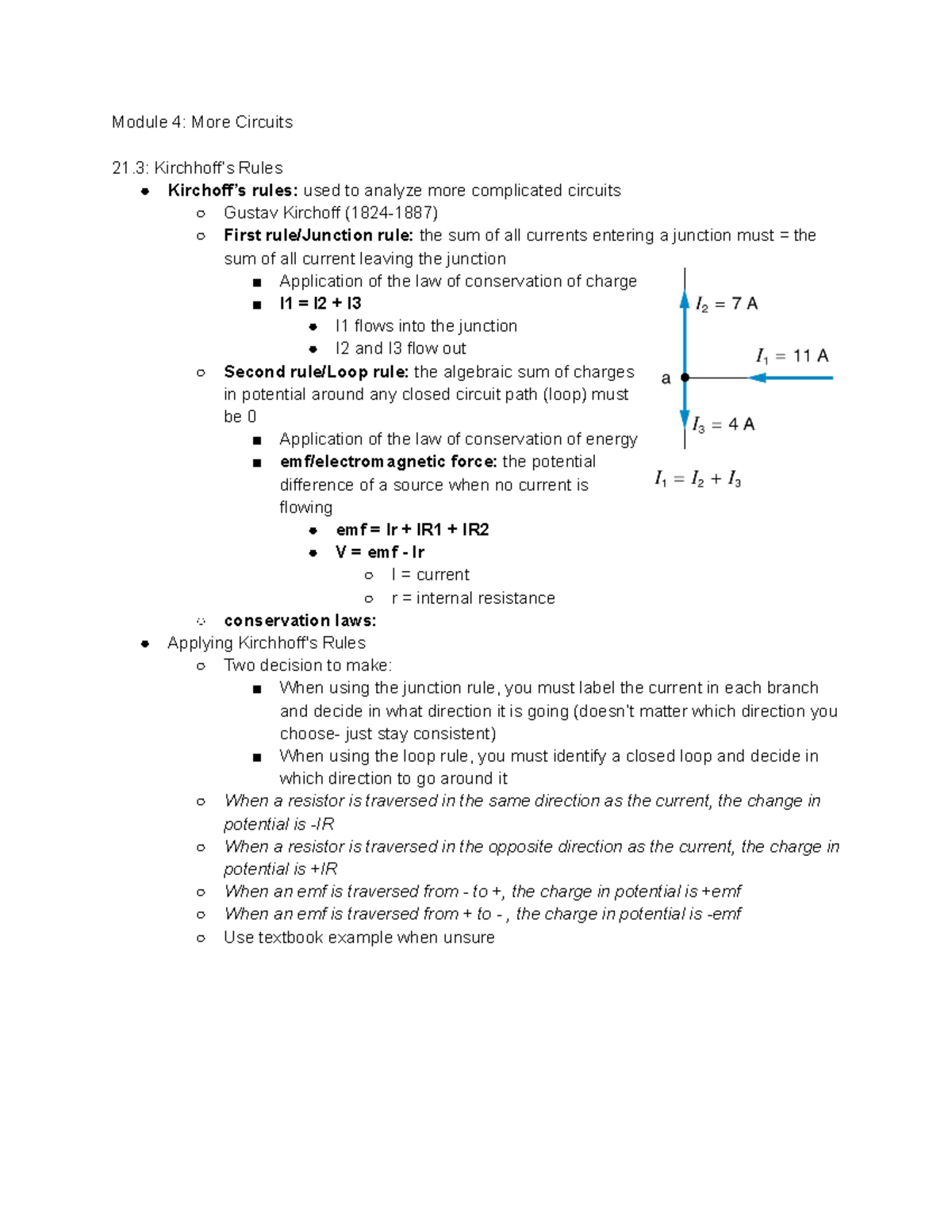 Module 4 More Circuits - Physics - Module 4: More Circuits 21 ...