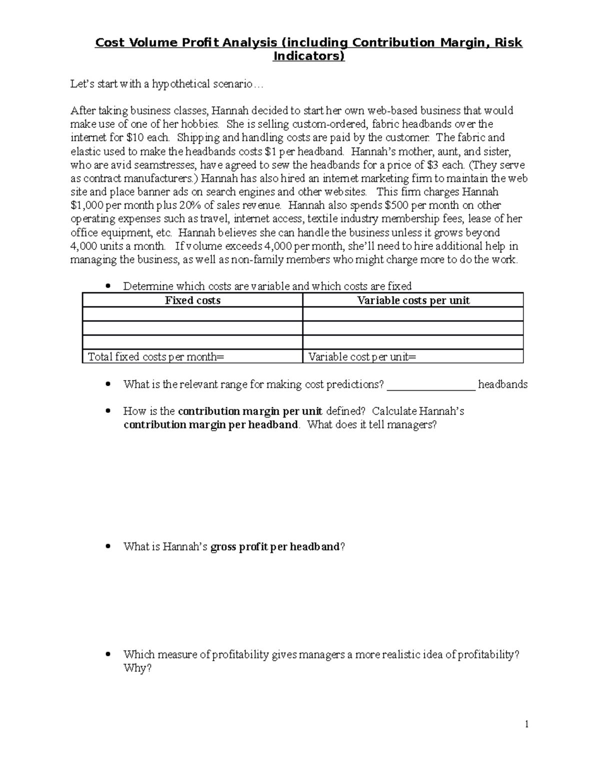 cost-volume-profit-analysis-cost-volume-profit-analysis-including