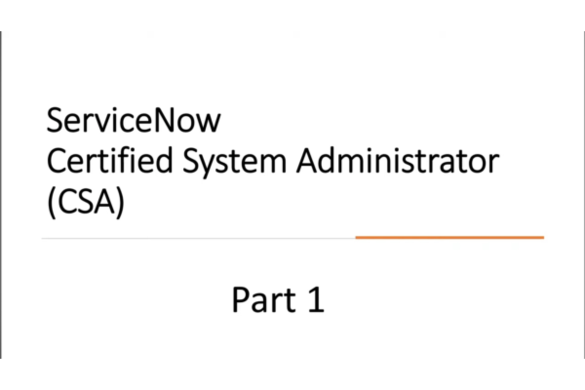 CSA MCQ 24 - demo - ServiceNow Certified System Administrator (CSA ...