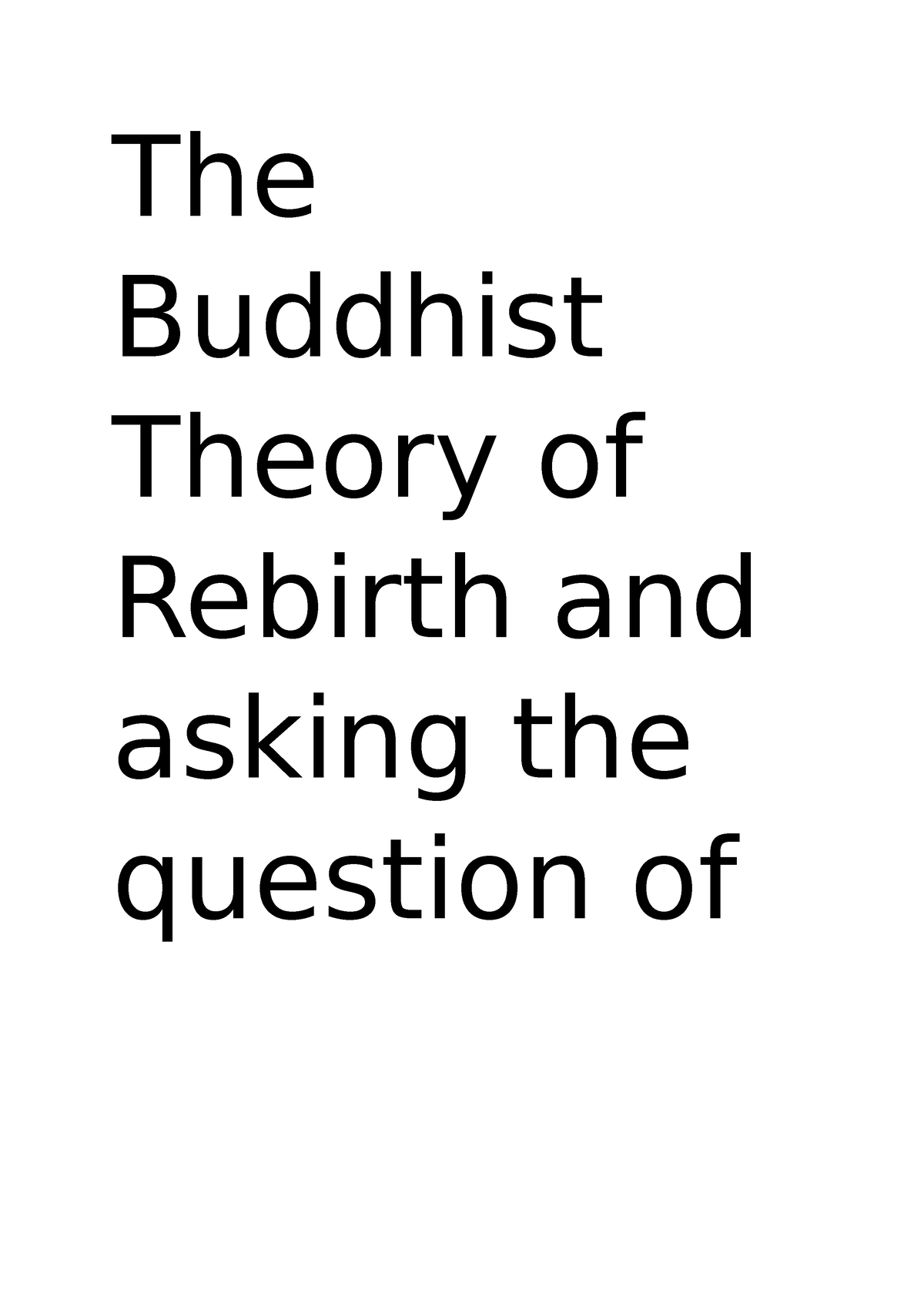 buddhist philosophy thesis topics