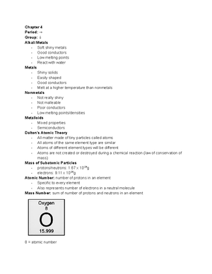 Chem Exam 1 - Lecture notes and practice material - Chapter 1 Chemistry ...