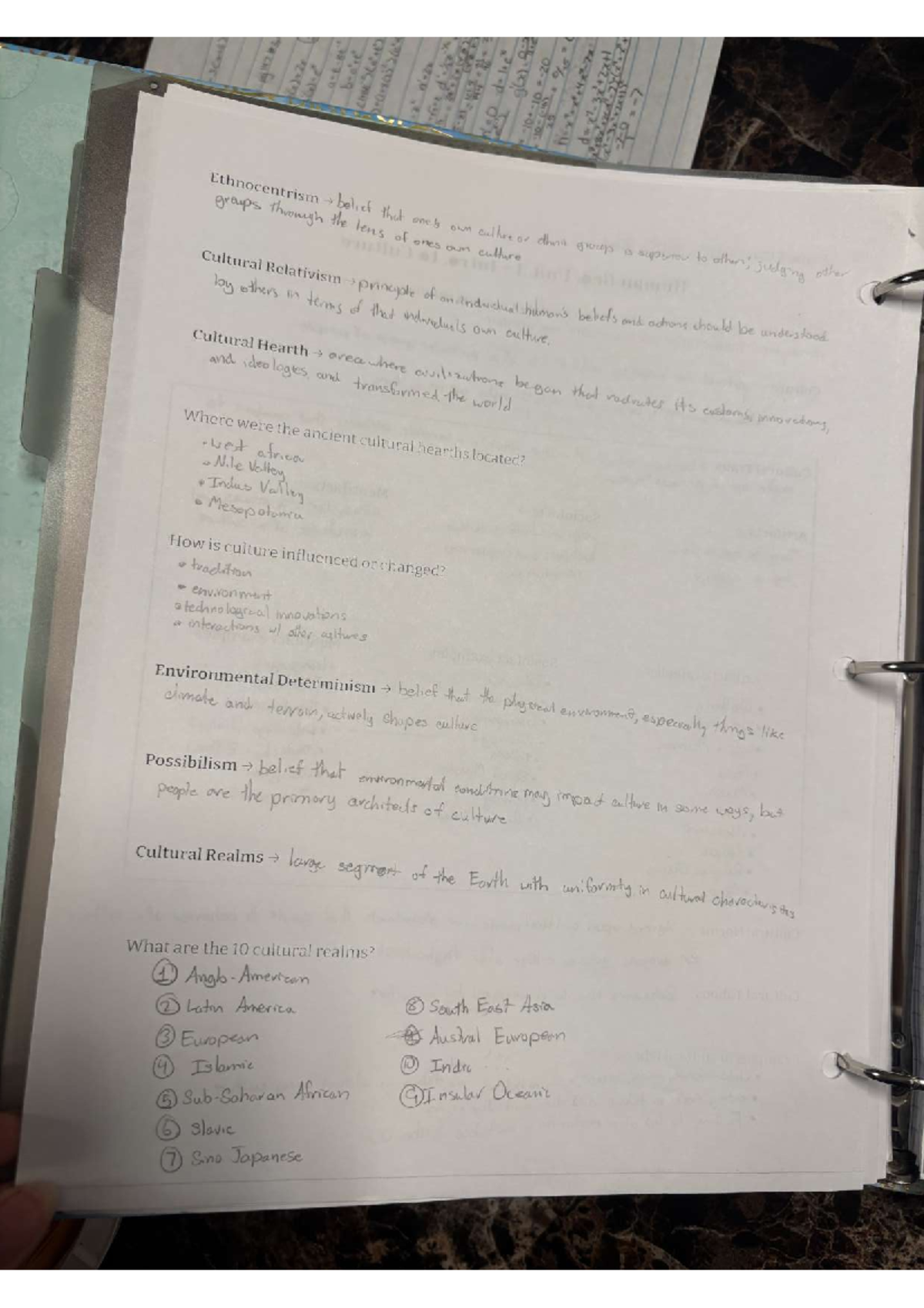 Ap Human Geography Notes Unit 3 - Ethnocentrism groups belief that ones ...