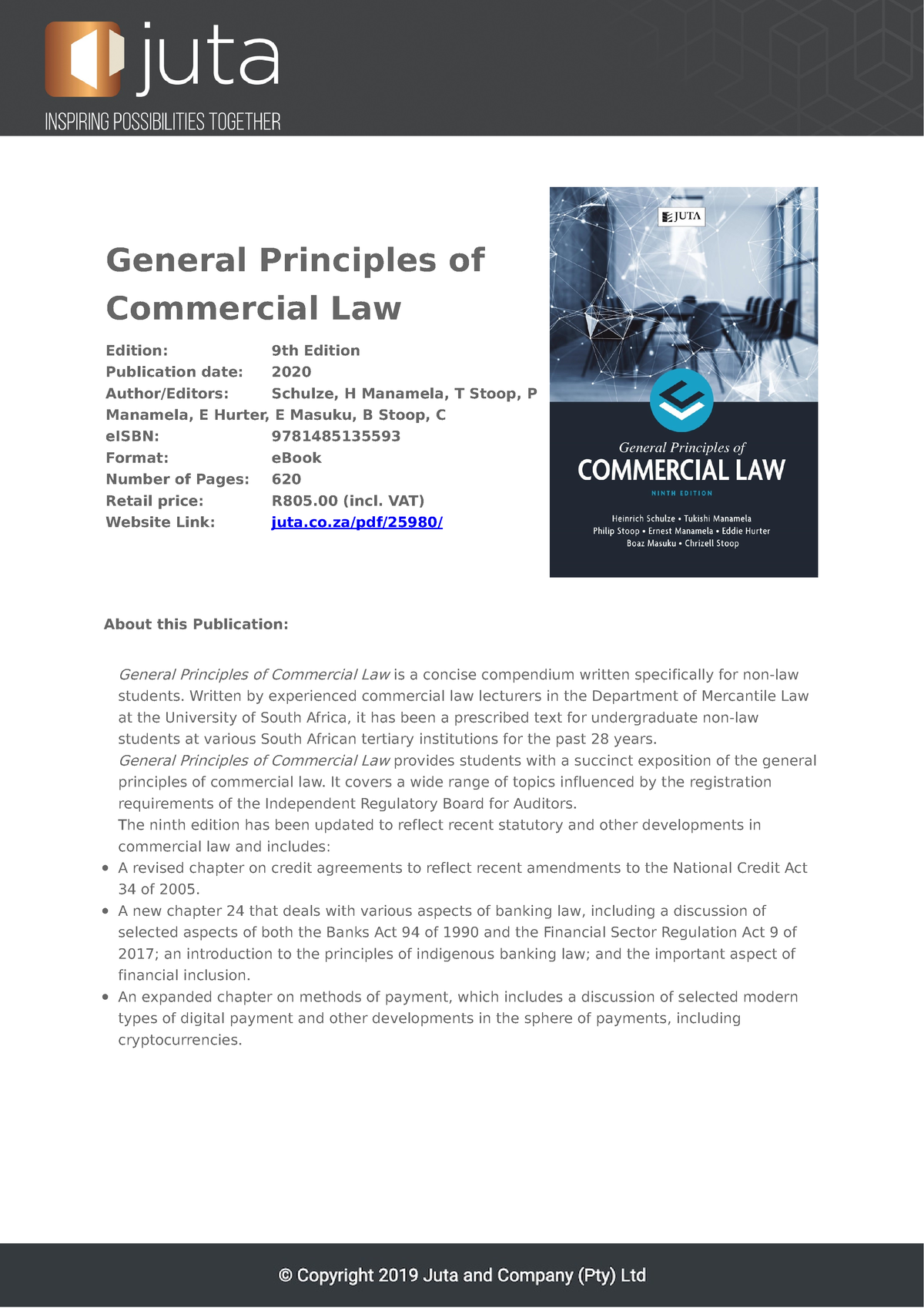 Pdf - General Principles Of Commercial Law Edition: 9th Edition ...