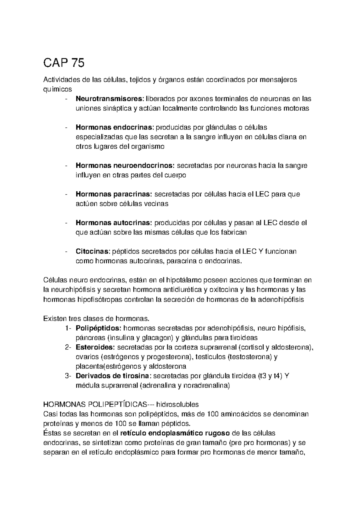Cap75 - CAPITULO 75 GUYTON FISIOLOGIA - CAP 75 Actividades de las ...
