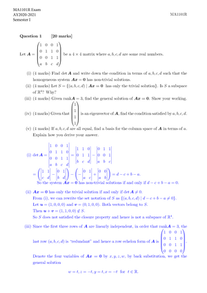 MA2001 Homura's Notes - MA2001 Notes Homura Akemi NUS AY2021-2022 Sem 2 ...