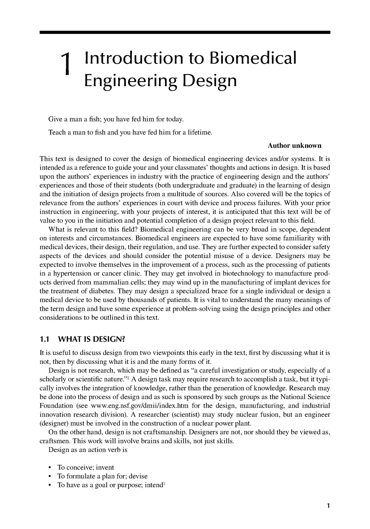 Design Of Biomedical Devices And Systems-Ch1 - 1 1 Introduction To ...