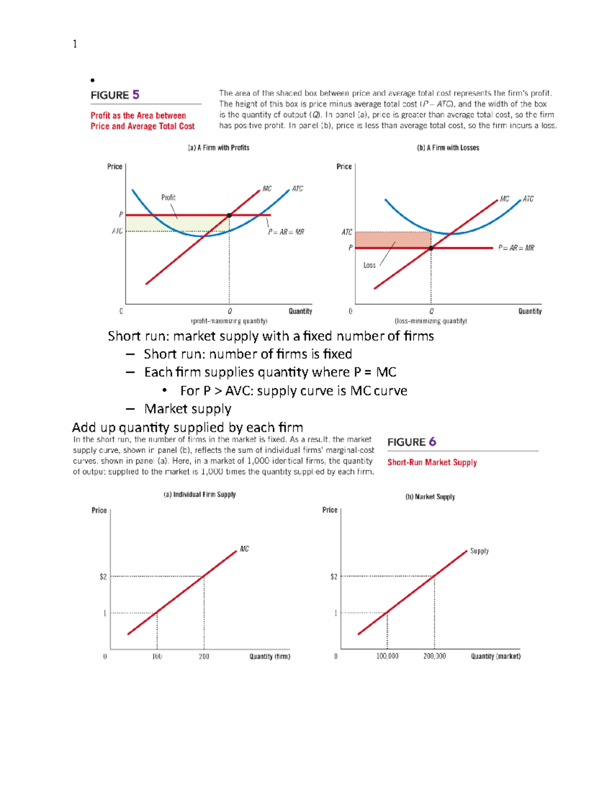 Chapter 14 - Firms In Competitive Markets P4 - 1 • Short Run: Market ...