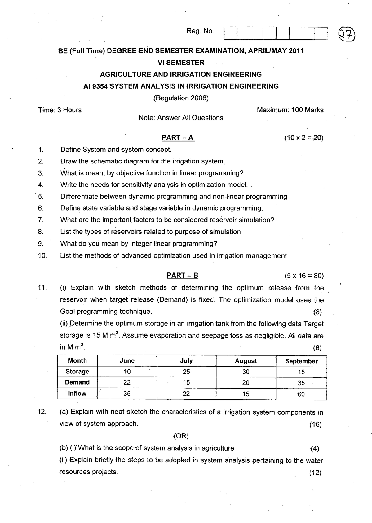 Irrigation Engg - Agriculture - Studocu