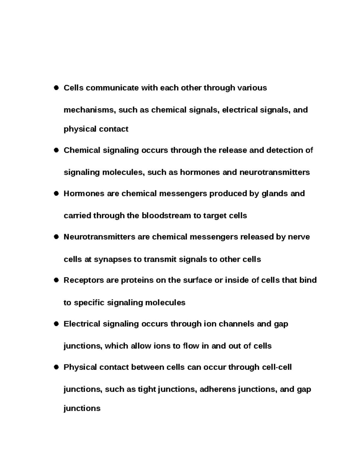 Cell Communications and Signaling - Google Docs - Cells communicate ...