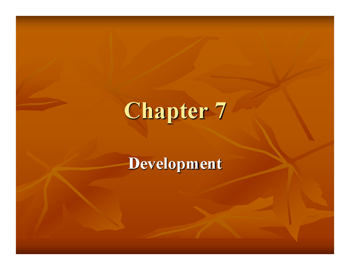 Chap 7 - notes - Chapter 7 Development Neural Tube Stages of Neural ...