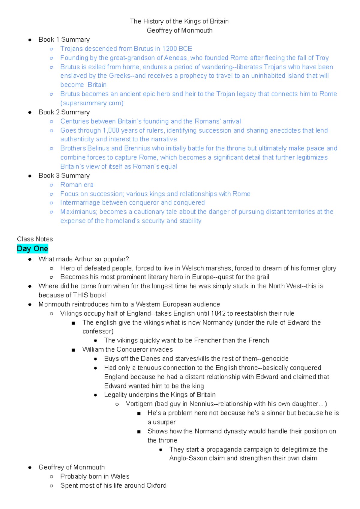 The History of the Kings of Britain The History of the Kings of